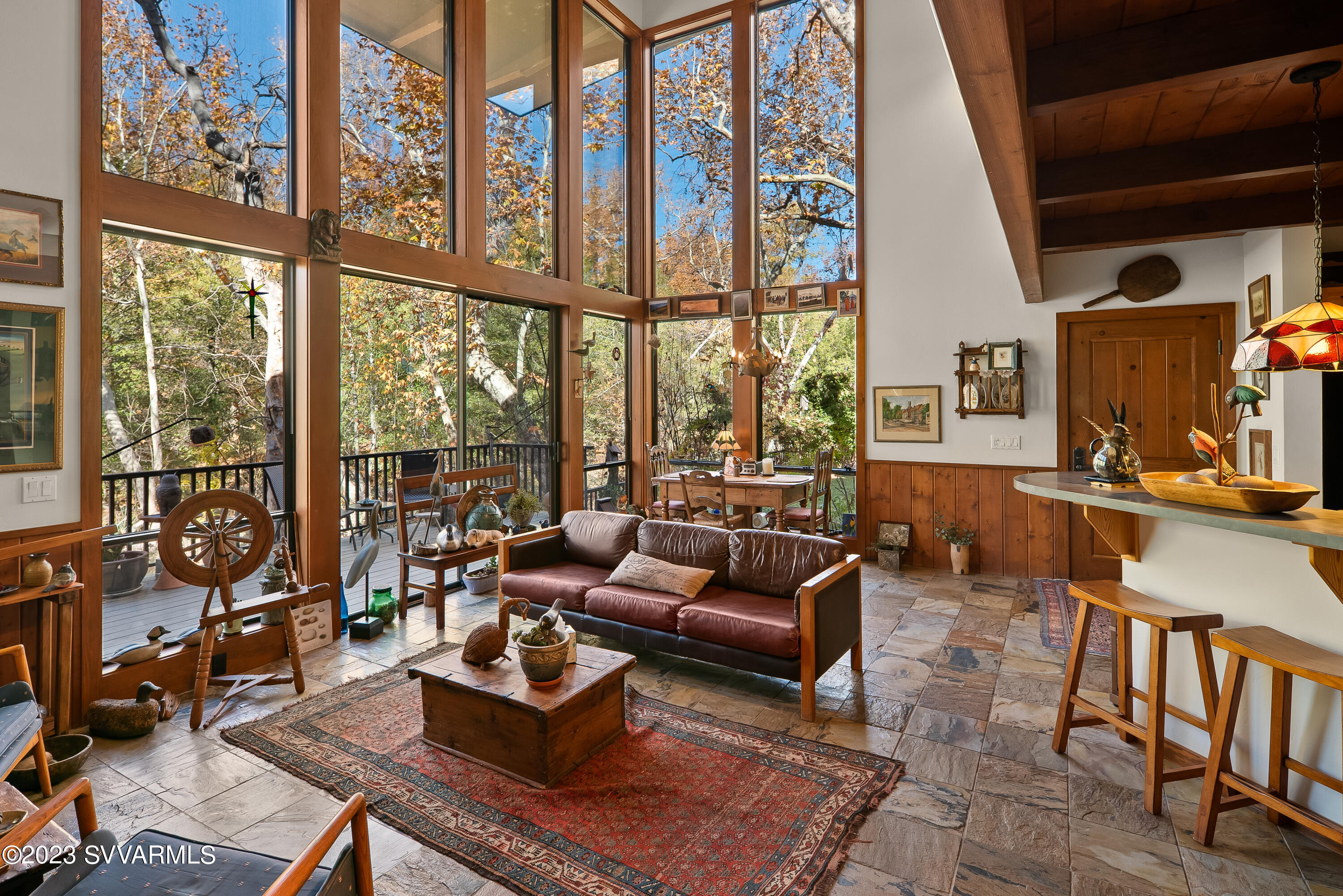 45 Copper Cliffs Lane Sedona, AZ 86336 - Photo 3 of 39 a living room with furniture and a large window