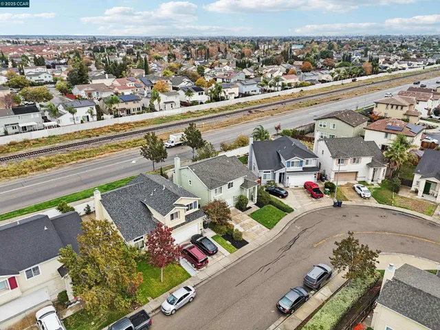 an aerial view of a city