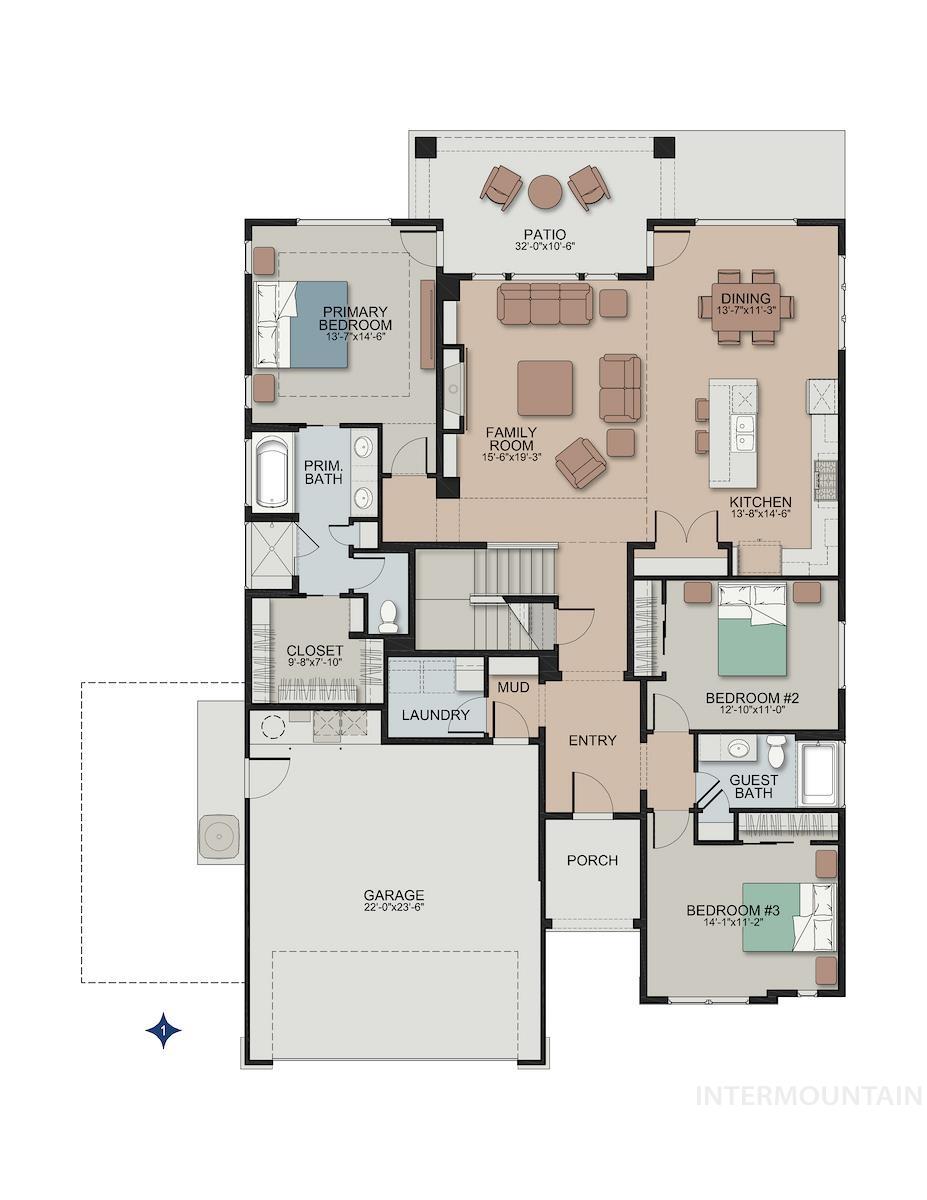 1735 East Acme Street Meridian, ID 83642 - Photo 7 of 8 Floor plan