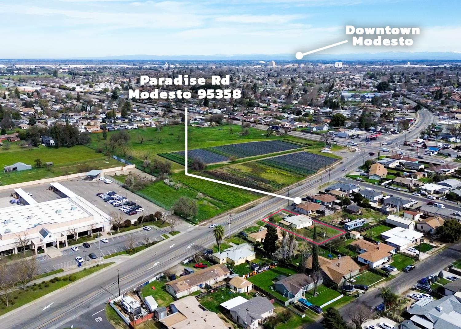 1630 Paradise Road Modesto, CA 95358 - Photo 39 of 42 an aerial view of a city