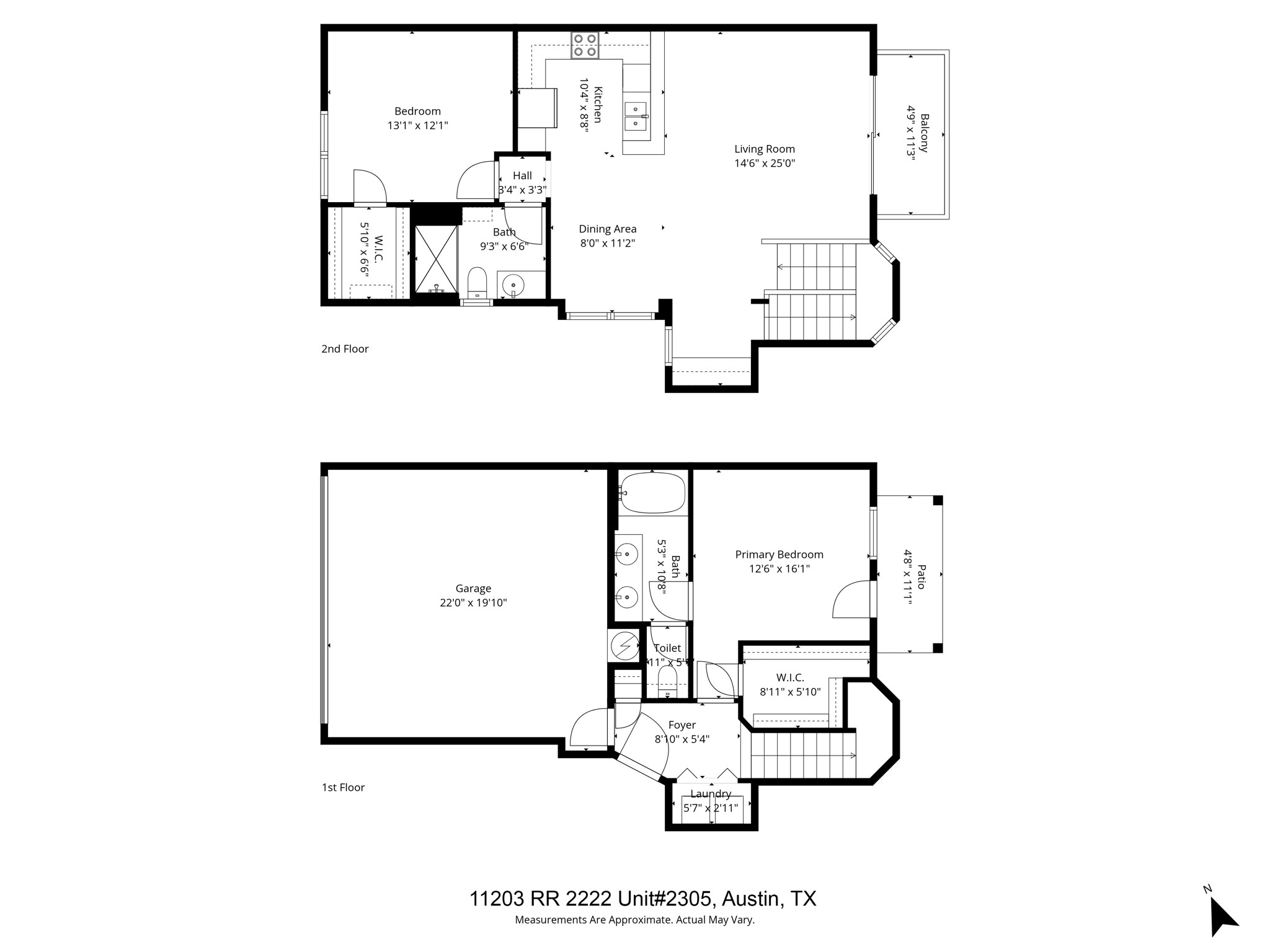 11203 Ranch Road 2222, Unit 2305 Austin, TX 78732 - Photo 18 of 19 View of property floor plan