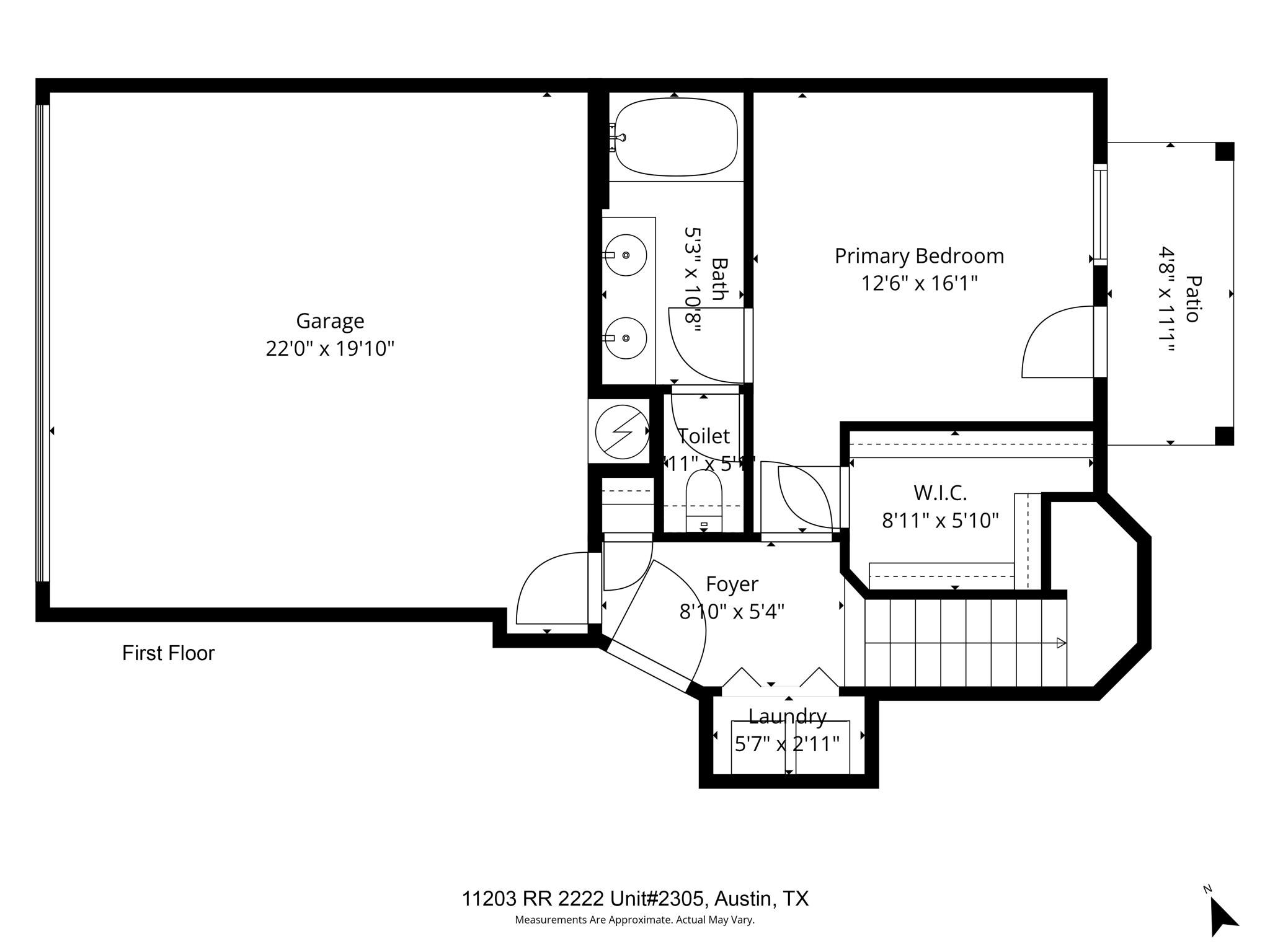 11203 Ranch Road 2222, Unit 2305 Austin, TX 78732 - Photo 16 of 19 View of room layout