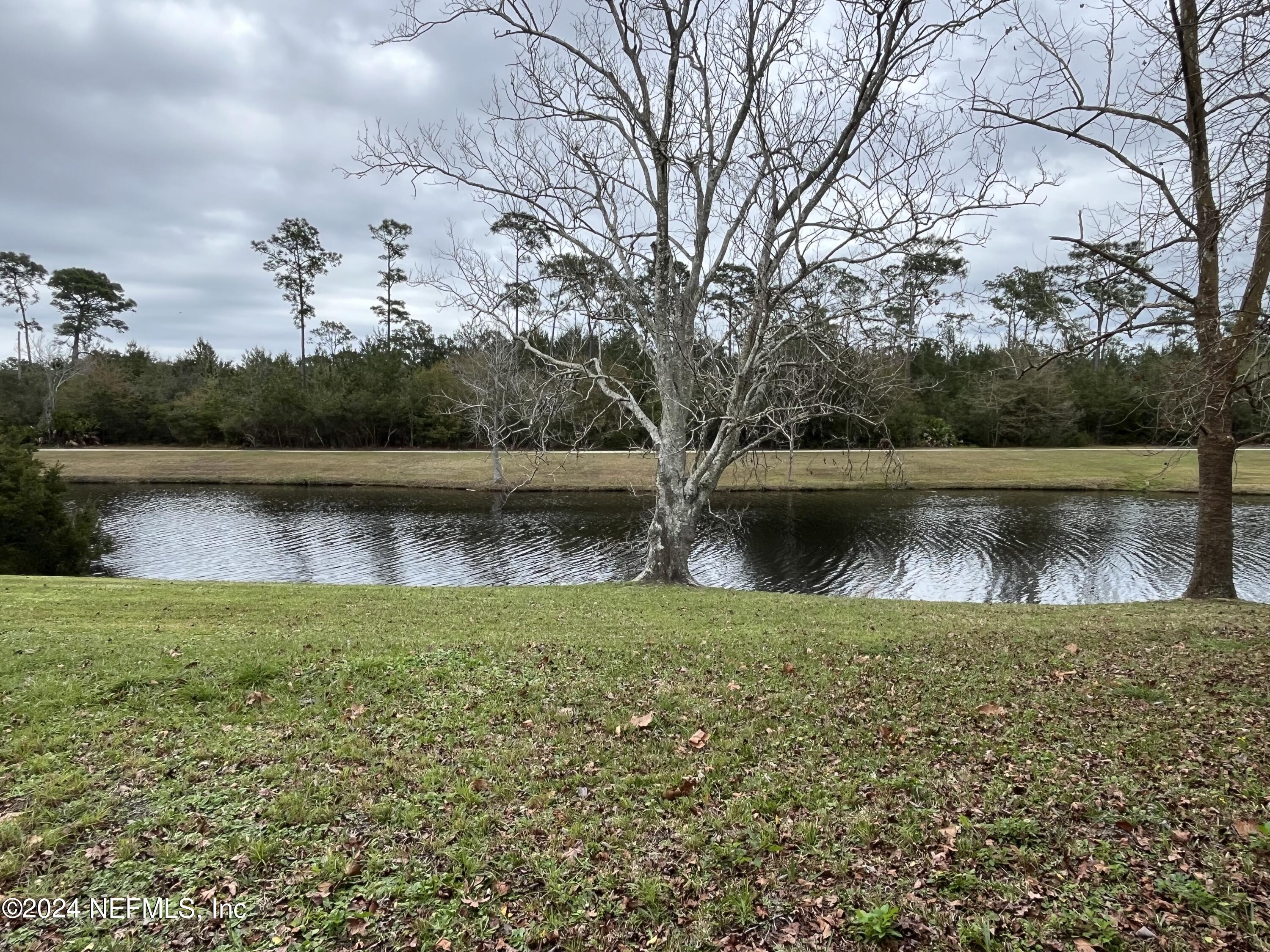 228 Lily Road St. Augustine, FL 32086 - Photo 32 of 34 a view of a lake with a big yard and potted plants