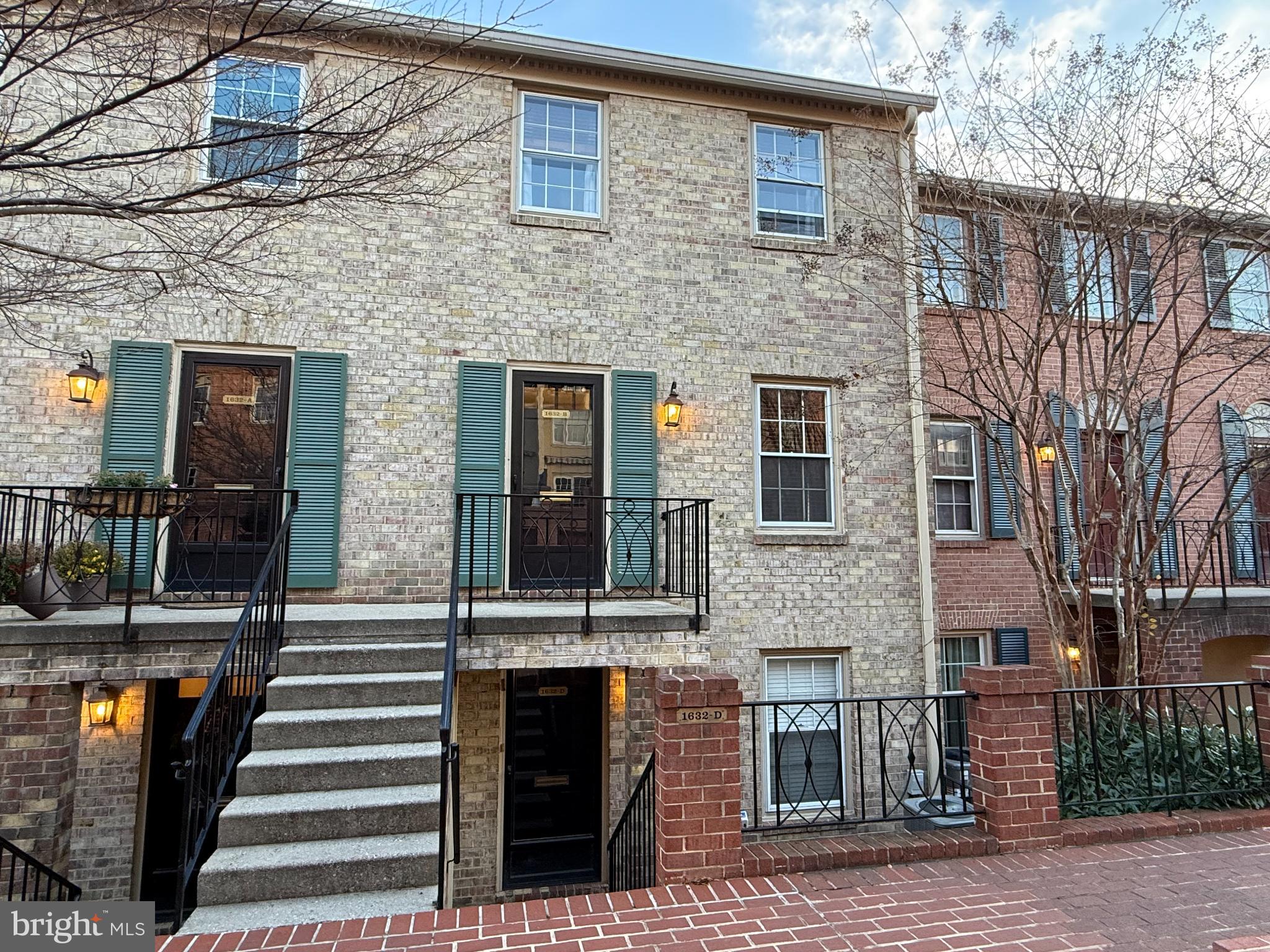 1632 Beekman Place Northwest, Unit B Washington, DC 20009 - Photo 1 of 14 Charming brick townhome with inviting entry.