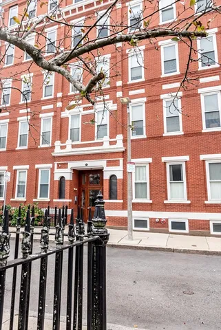 a front view of a building