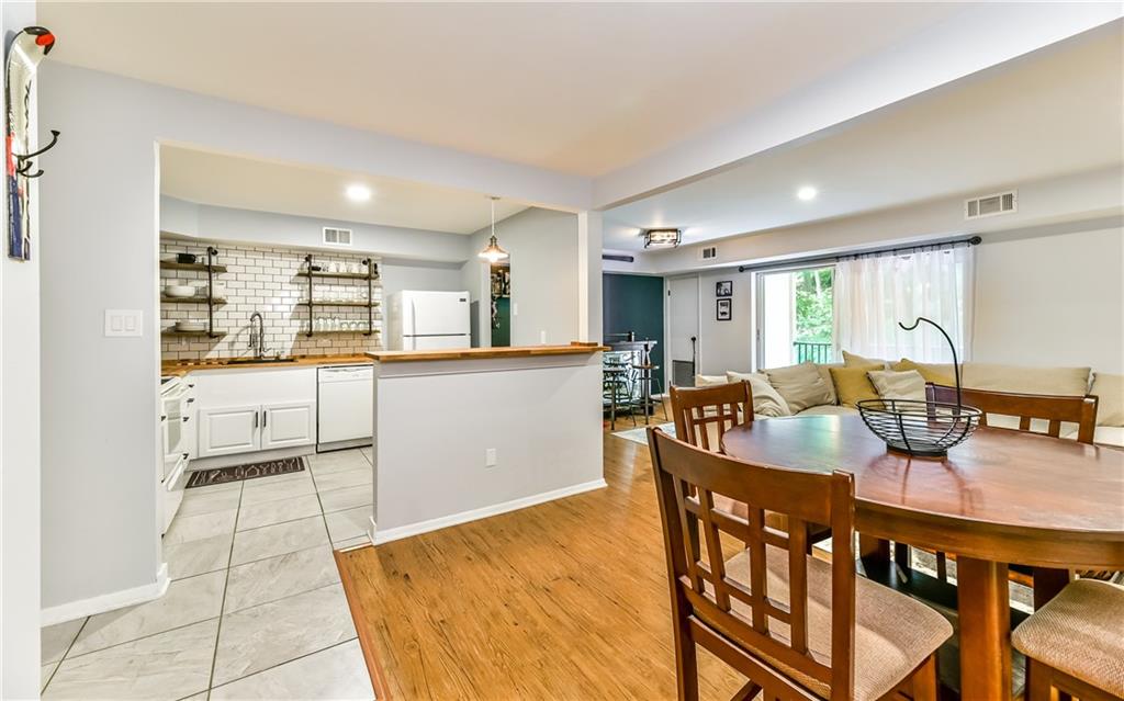 553 Sloop Road, Unit 38 Pittsburgh, PA 15237 - Photo 6 of 22 View of the Kitchen, Dining Room, Living Room, Bar Area and private rear covered porch!