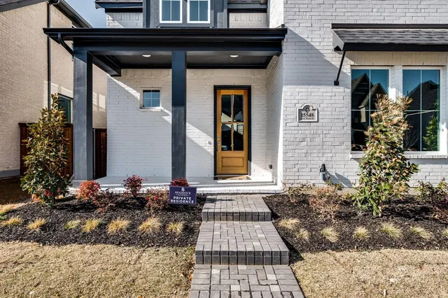 a front view of a house