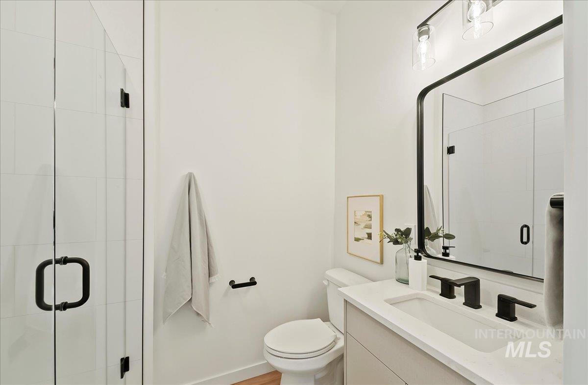 2044 South Mackinnon Lane Boise, ID 83706 - Photo 34 of 48 Full bathroom featuring vanity and a stall shower