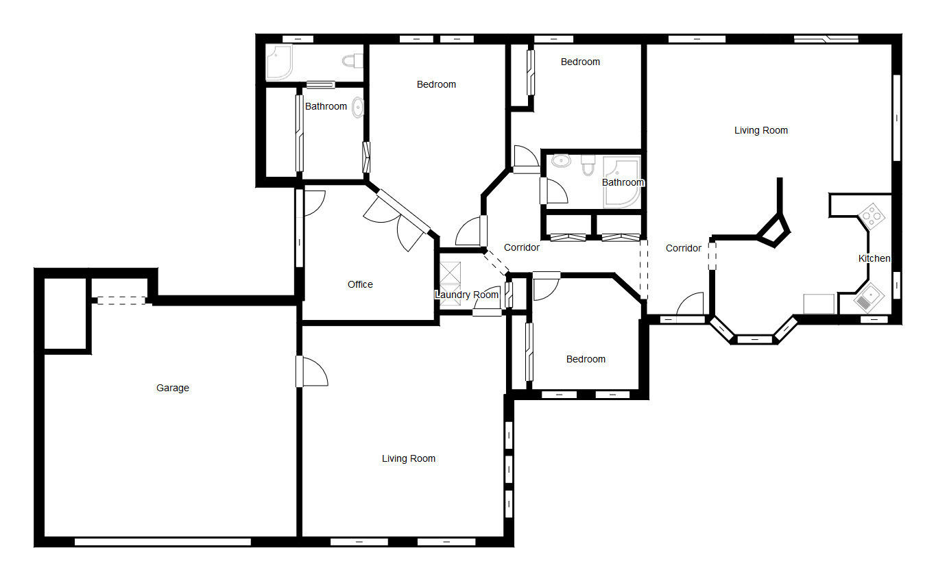 21175 Ridgeway Drive Tehachapi, CA 93561 - Photo 18 of 45 a picture of floor plan