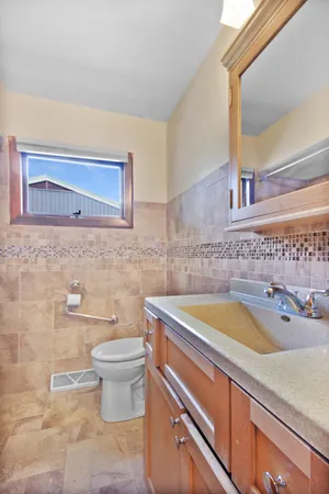 a view of empty room with windows