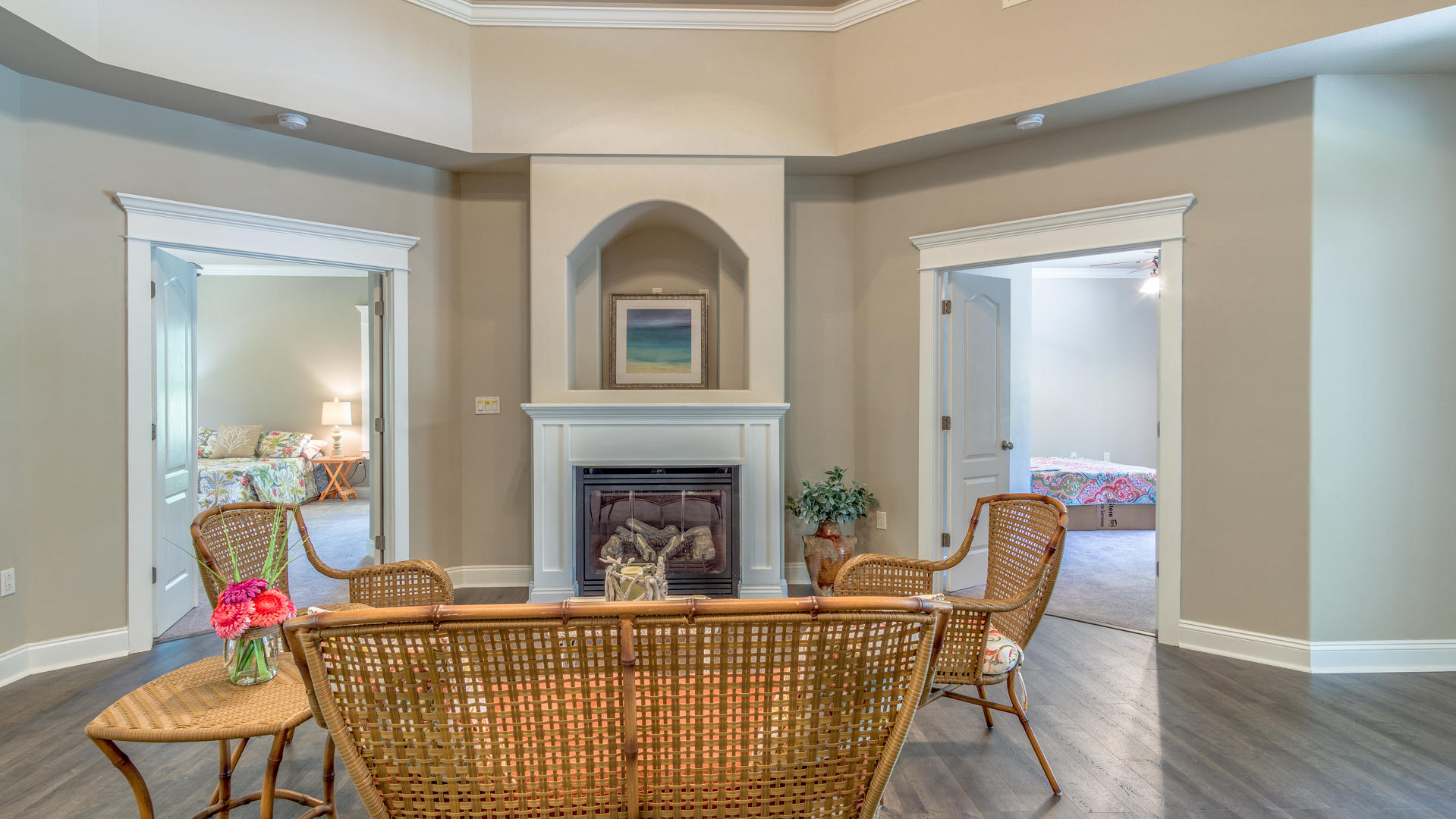 691 Mallet Bayou Road Freeport, FL 32439 - Photo 16 of 49 a living room with furniture and a fireplace