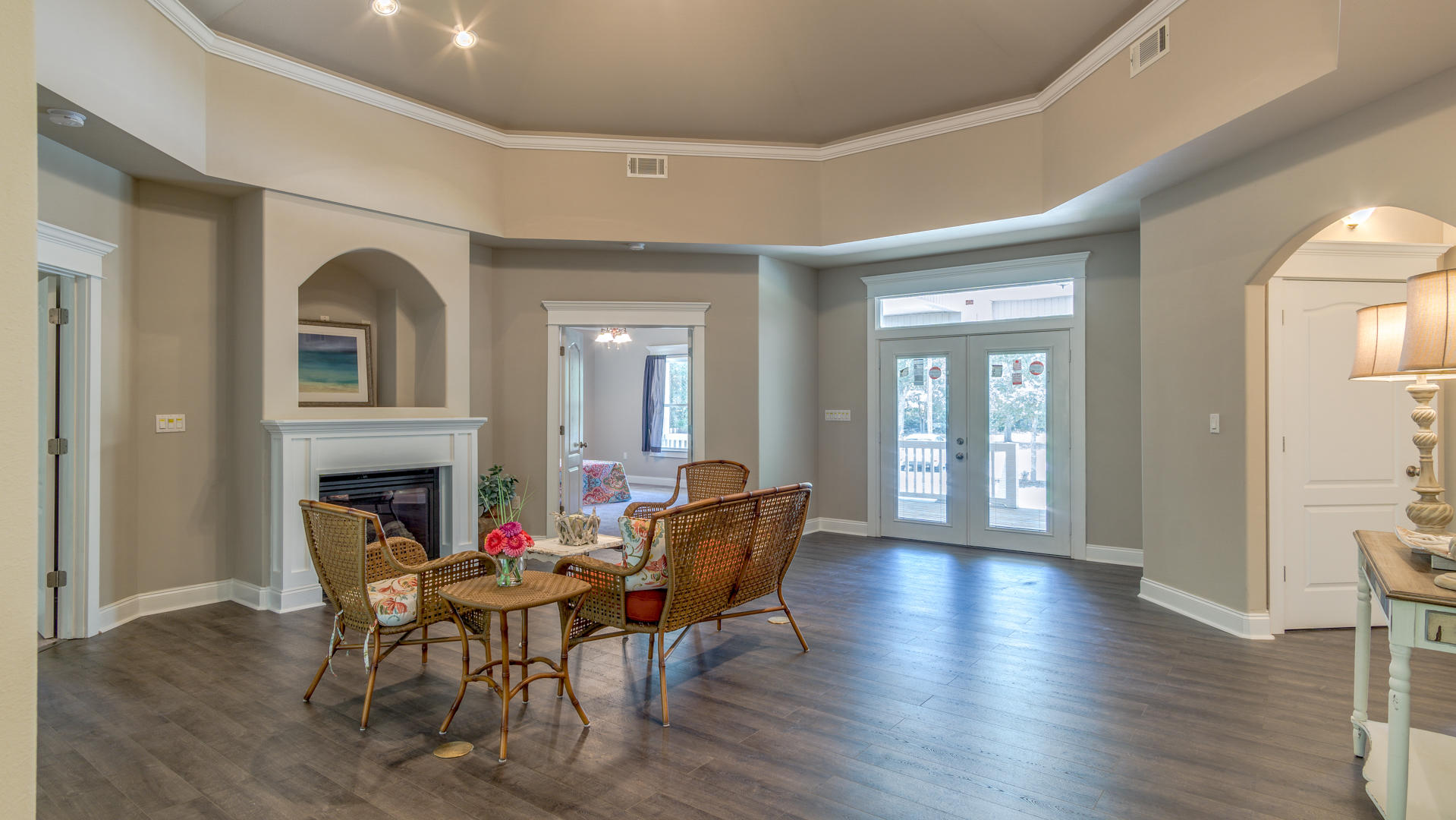 691 Mallet Bayou Road Freeport, FL 32439 - Photo 17 of 49 a view of a livingroom with furniture and a fireplace