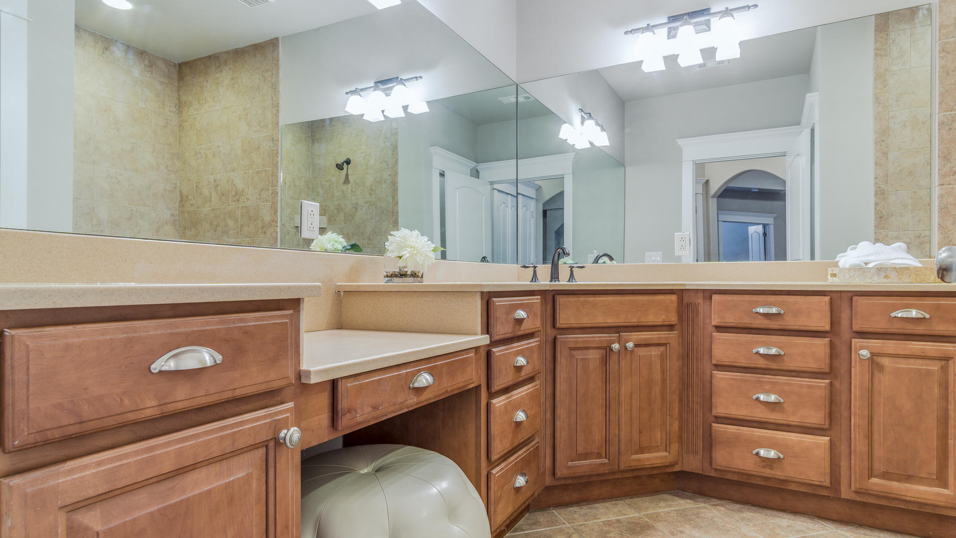 691 Mallet Bayou Road Freeport, FL 32439 - Photo 10 of 49 a bathroom with a sink double vanity and a mirror