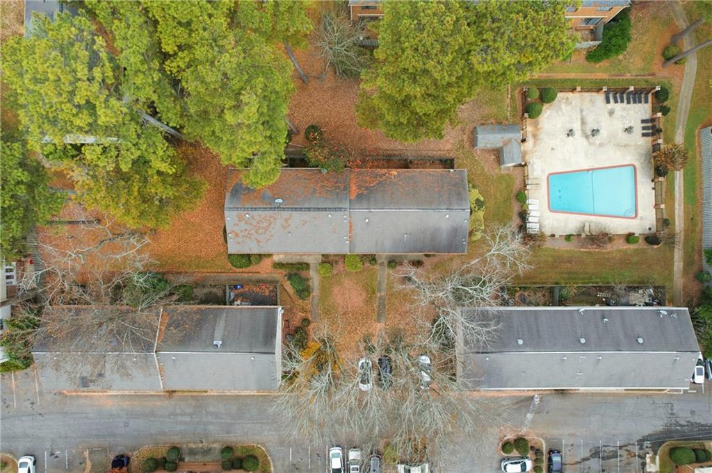 3320 Northcrest Road, Unit C Atlanta, GA 30340 - Photo 29 of 34 an aerial view of a house with a yard