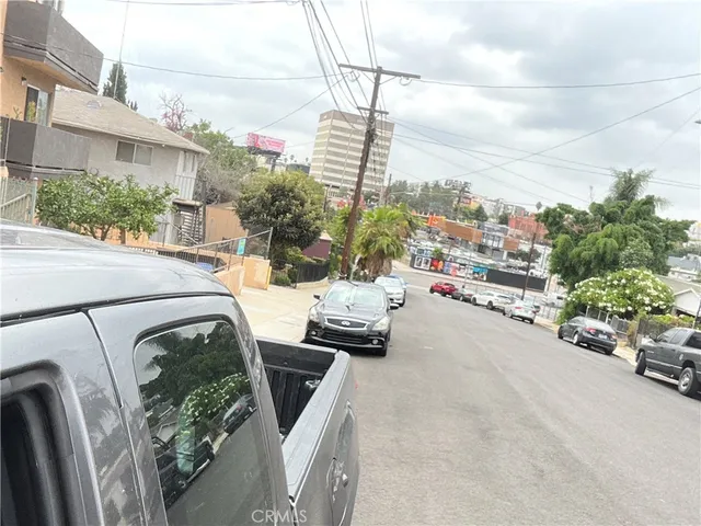 a car parked on the side of the road