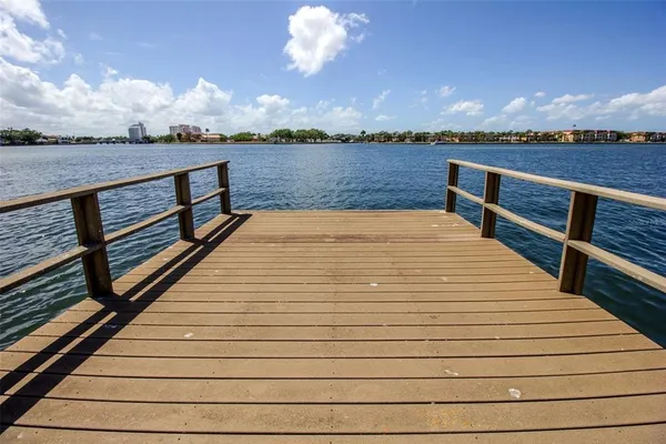 a view of ocean from a terrace