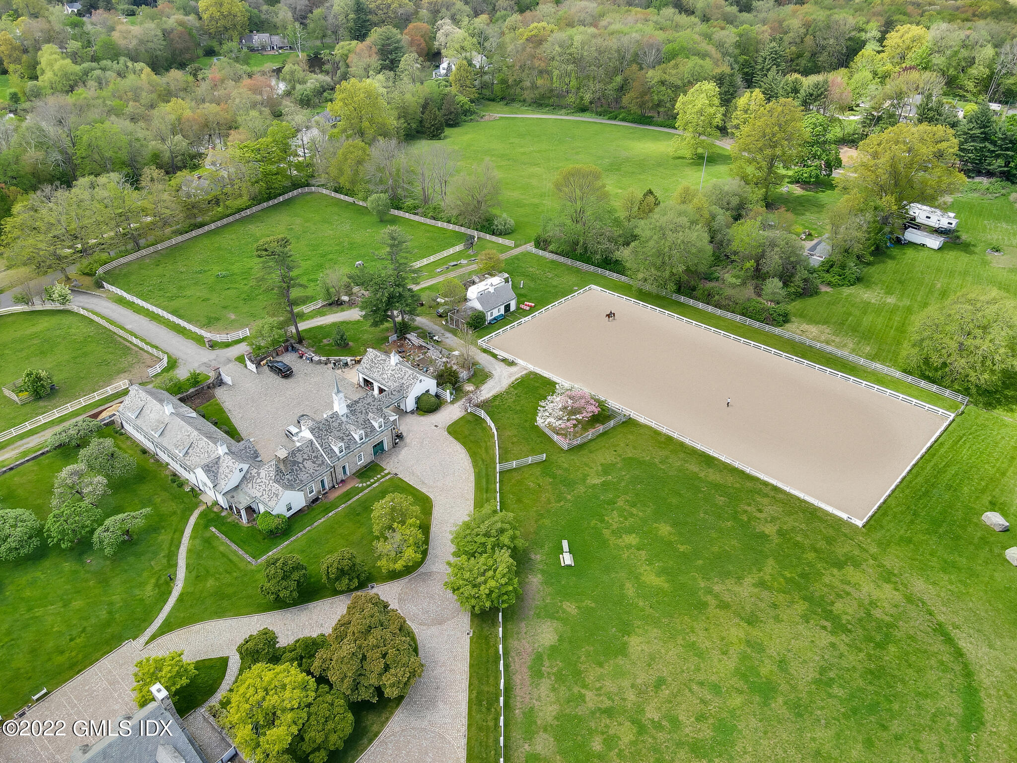 7 John Street Greenwich, CT 06831 - Photo 21 of 28 an aerial view of a residential houses with outdoor space and street view