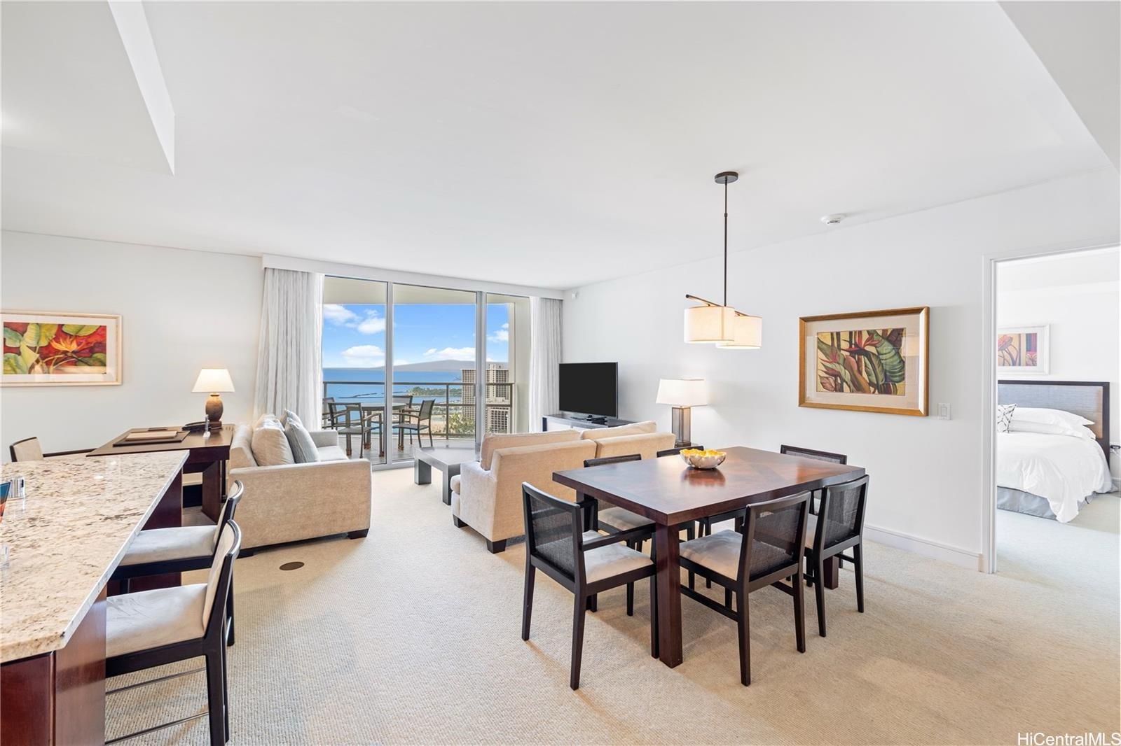 223 Saratoga Road, Unit 3203 Honolulu, HI 96815 - Photo 2 of 24 a dining room with furniture and window