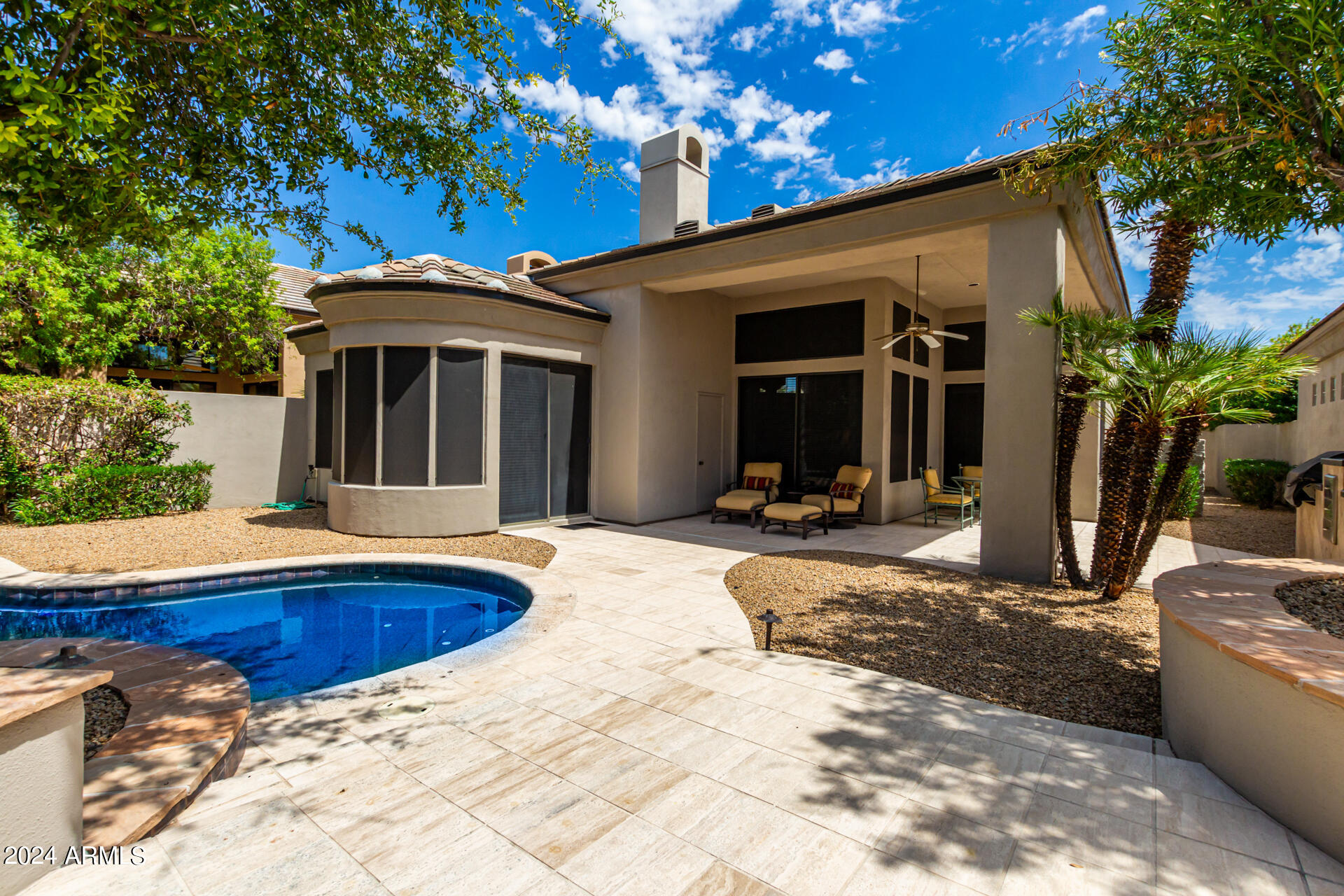 7705 East Doubletree Ranch Road, Unit 28 Scottsdale, AZ 85258 - Photo 35 of 49 Backyard