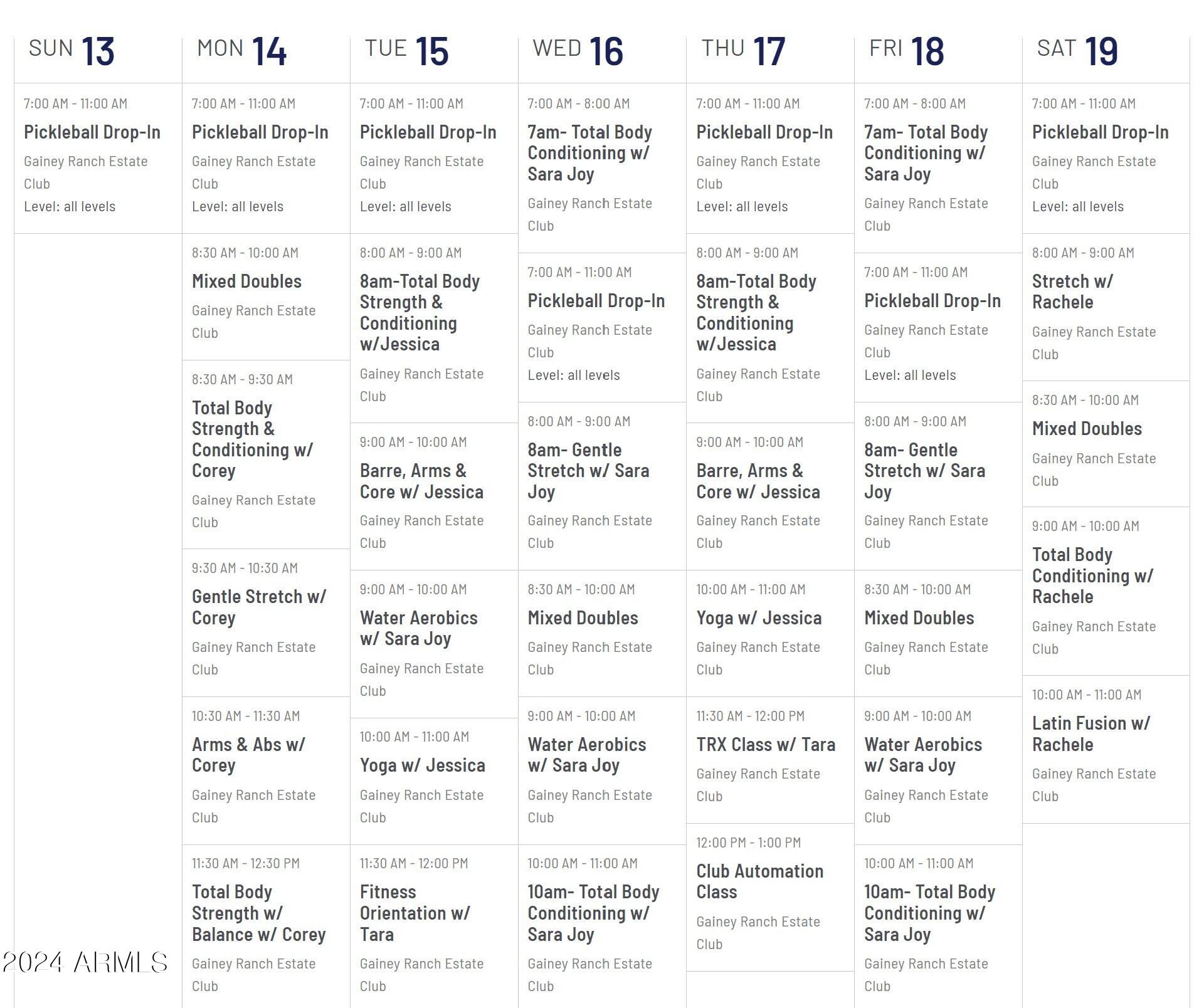 7705 East Doubletree Ranch Road, Unit 28 Scottsdale, AZ 85258 - Photo 47 of 49 Calendar 10.13-10.19