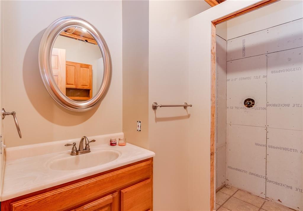 156 West Mowry Road Monaca, PA 15061 - Photo 22 of 25 Lower level bath just needs the shower to be finished. Sink and toilet are ready to go