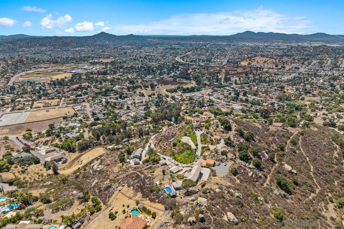 2155 Vista Valley Rim Place El Cajon, CA 92019 - Photo 41 of 61 an aerial view of residential houses with outdoor space