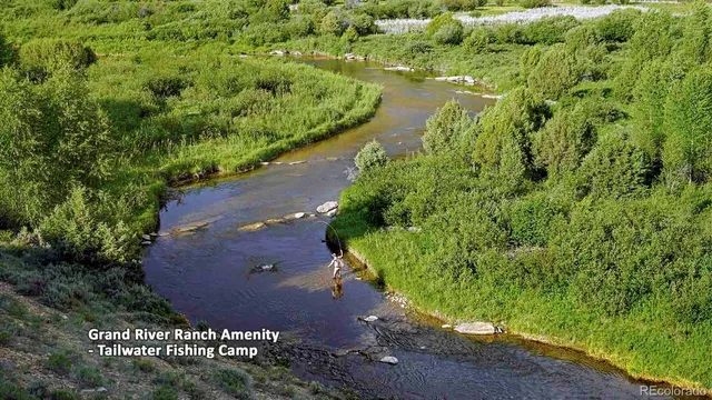 an aerial view of a golf course