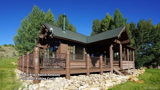 a view of a house with a mountain