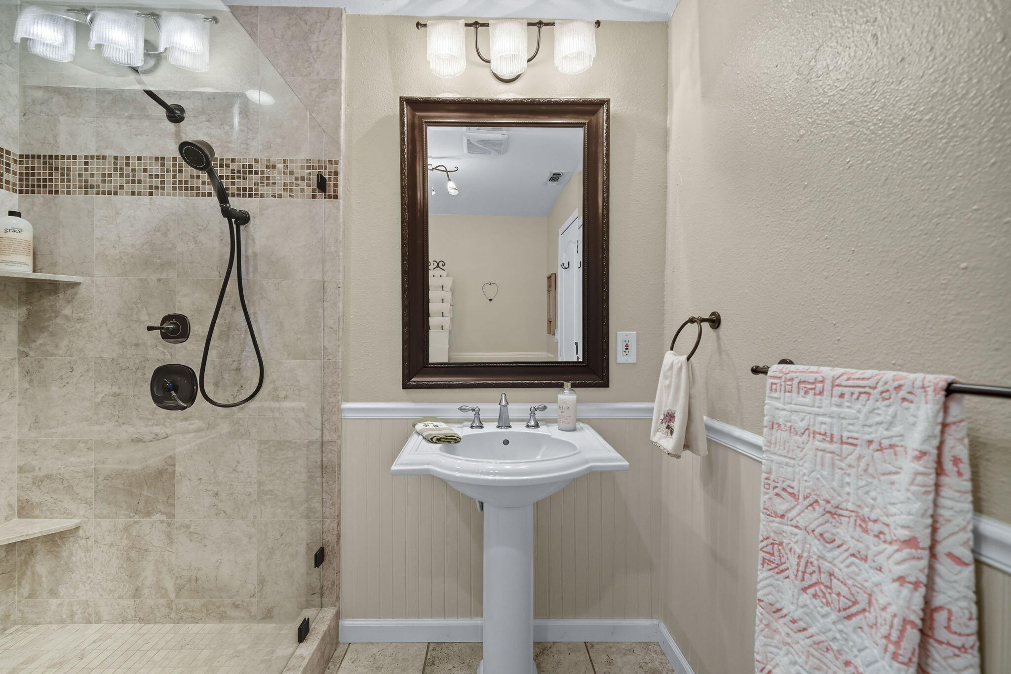28382 Alpine Way Shingletown, CA 96088 - Photo 24 of 45 a bathroom with a sink and a mirror