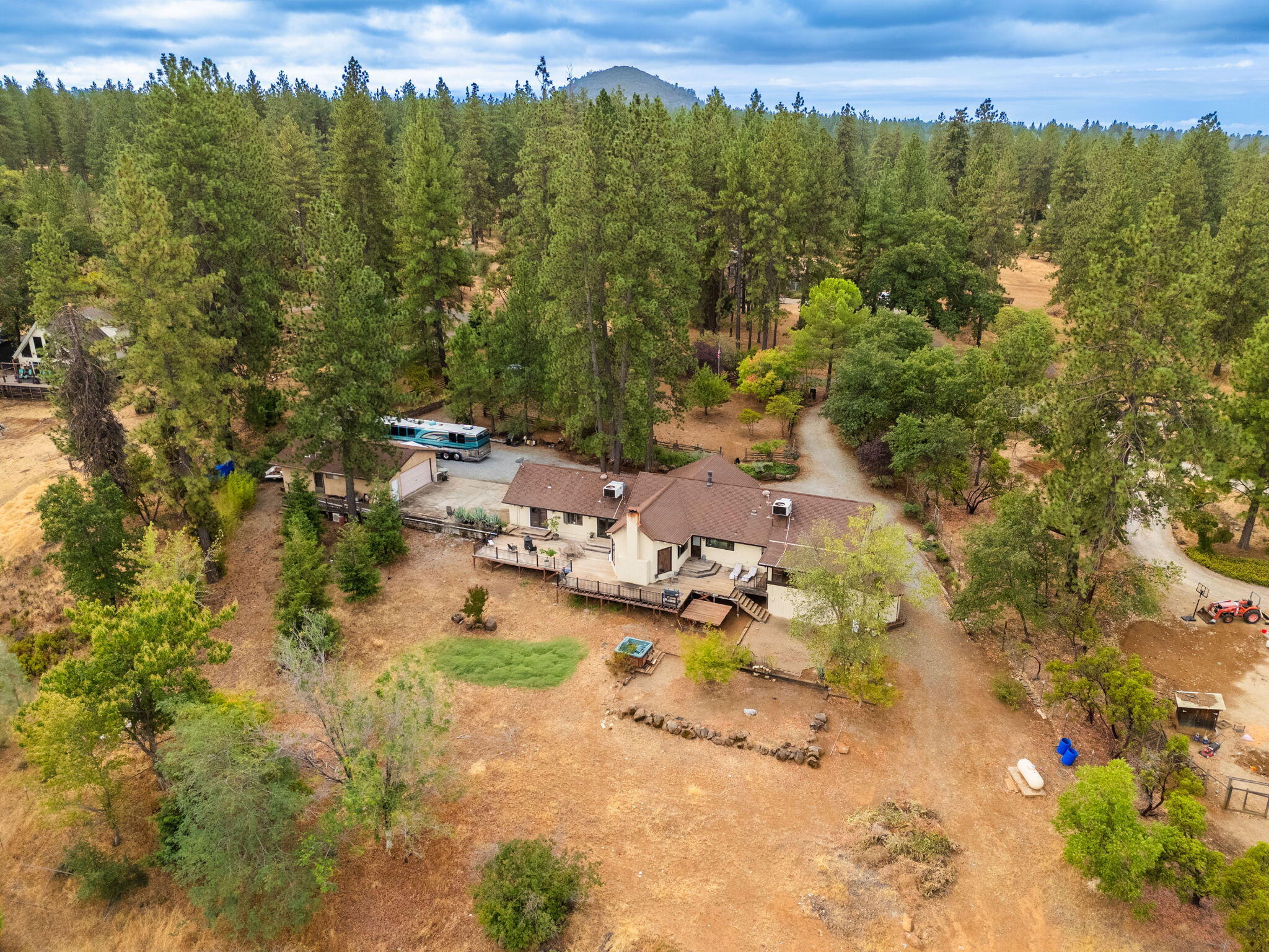 28382 Alpine Way Shingletown, CA 96088 - Photo 44 of 45 an aerial view of a houses with a yard