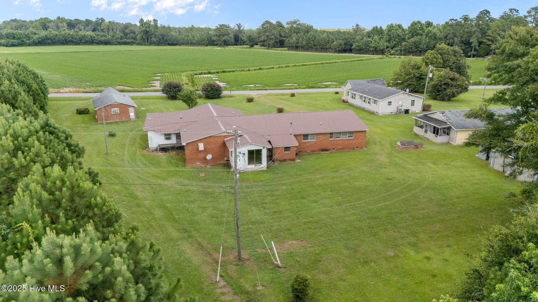 1814 Hickory Grove Road Williamston, NC 27892 - Photo 4 of 55 Rear Aeriel 1