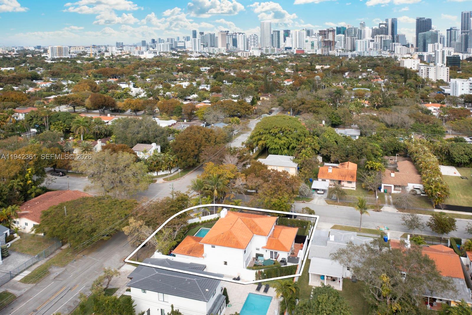 360 Southwest 28th Road Miami, FL 33129 - Photo 39 of 41 an aerial view of a city