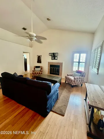 a dinning table and chairs in a room