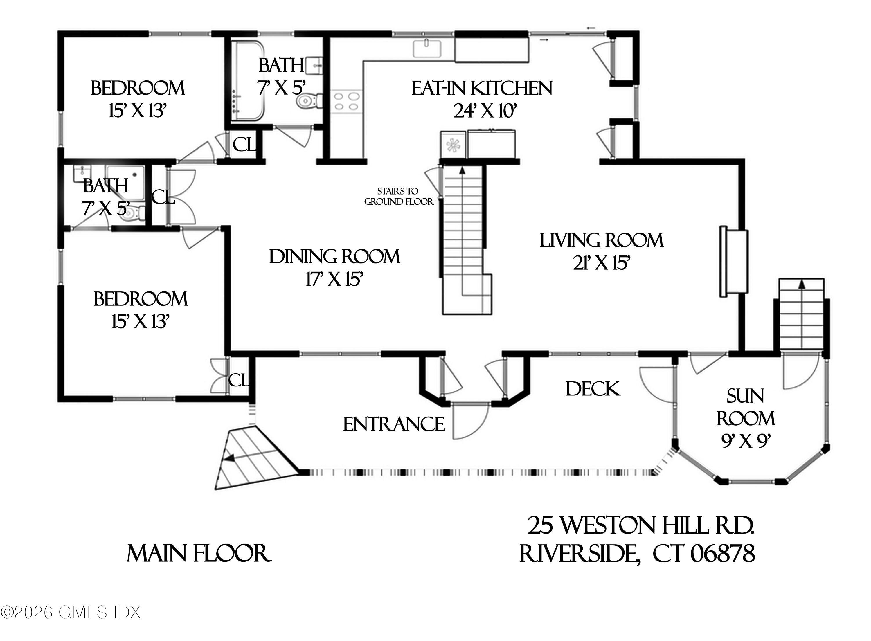 25 Weston Hill Road Riverside, CT 06878 - Photo 24 of 26 25 WH 1st FL FP