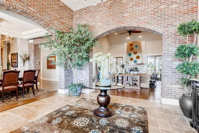 a living room filled with furniture