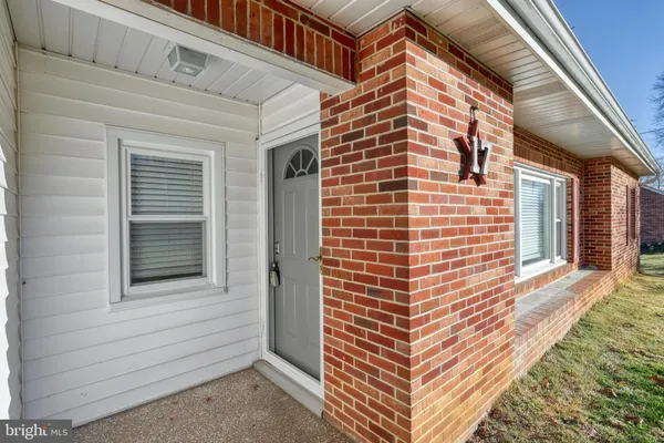 a view of front door of house