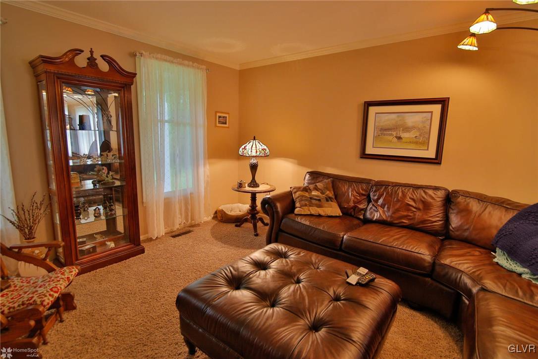 46 South Penn Dixie Road Nazareth, PA 18064 - Photo 8 of 36 Living Room with Wall-to-Wall Carpeting