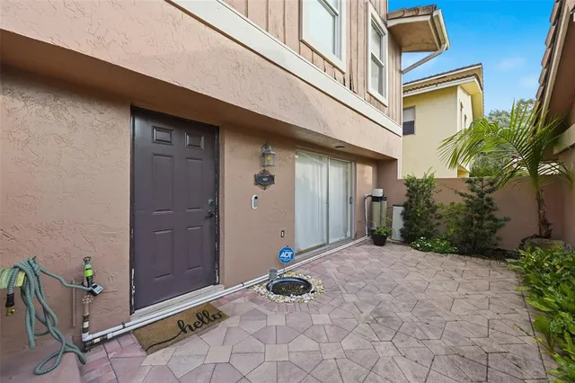 a backyard of a house