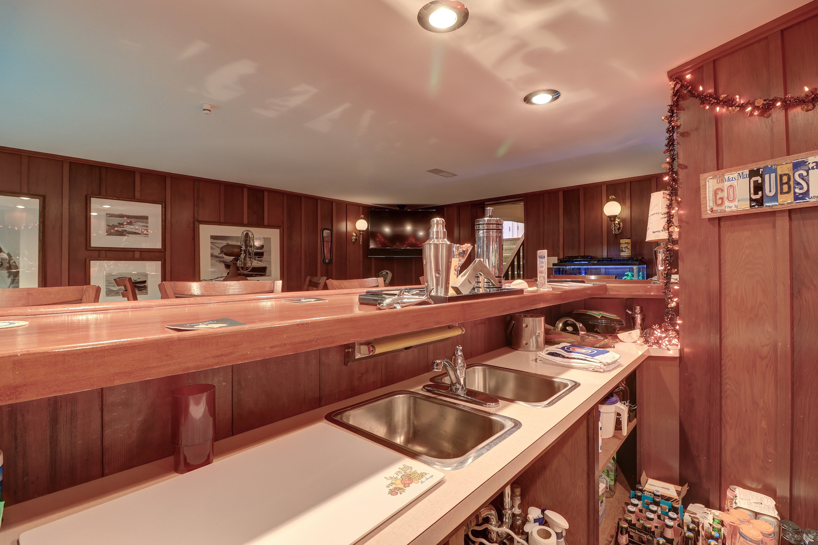 411 West 13th Street Sterling, IL 61081 - Photo 29 of 53 a kitchen with stainless steel appliances granite countertop a sink and a wooden floors
