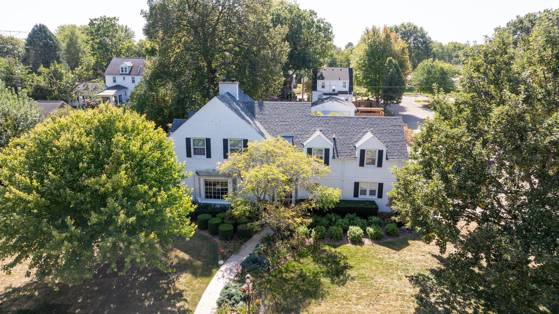 411 West 13th Street Sterling, IL 61081 - Photo 3 of 53 a aerial view of a house with a yard and large trees