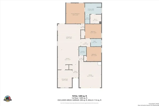 a picture of a floor plan