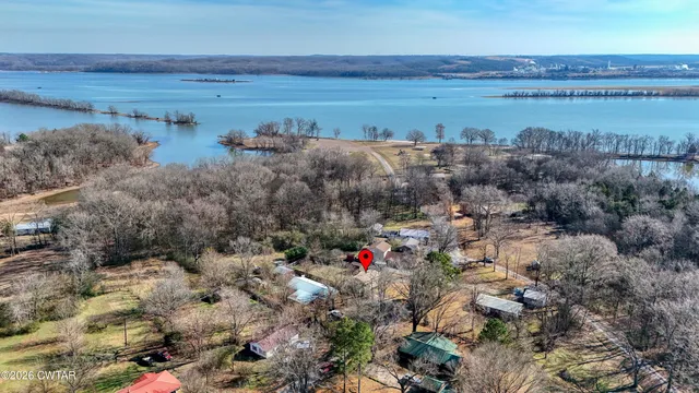 a view of lake with outdoor space