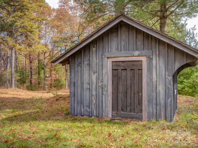 a backyard of a house