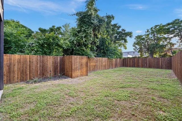 a backyard of a house