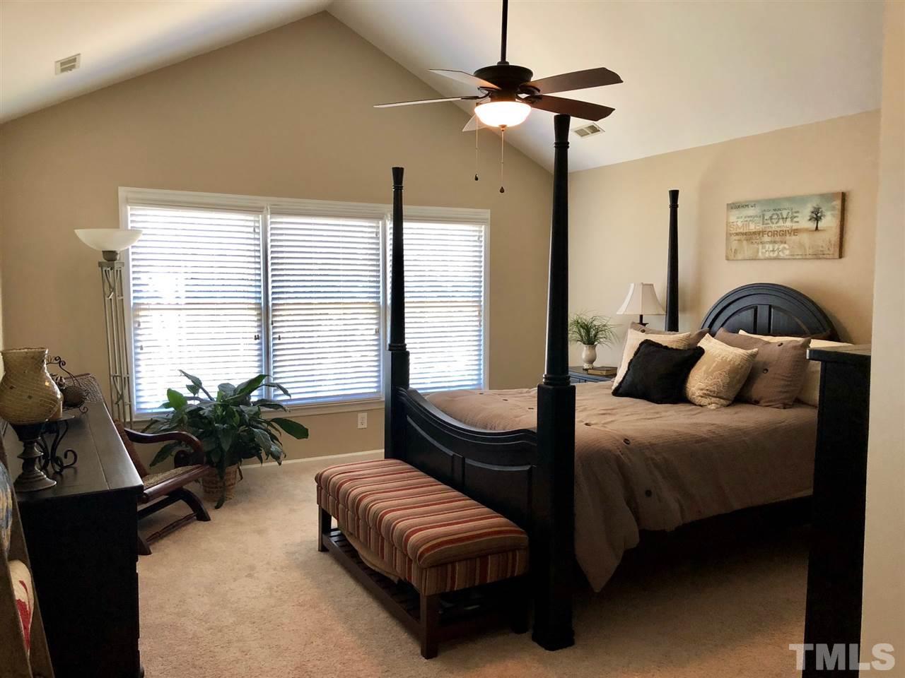 2604 Iman Drive Raleigh, NC 27615 - Photo 10 of 23 Spacious master bedroom with vaulted ceiling!