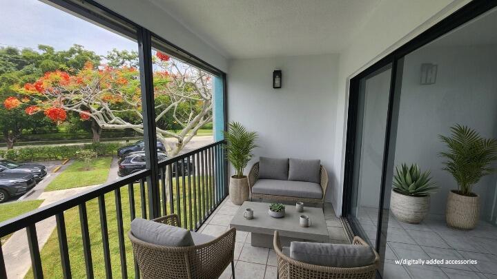 517 Dotterel Road, Unit 31C Delray Beach, FL 33444 - Photo 21 of 21 Outdoor Patio virtual staged