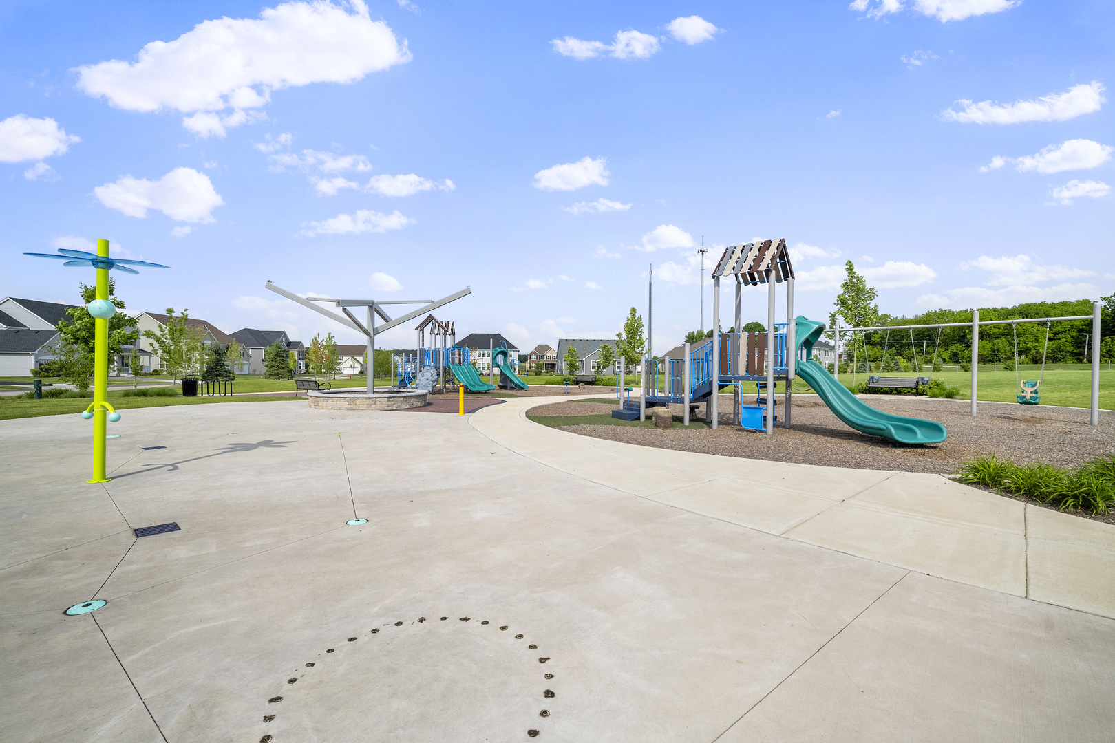 3662 Edelweiss Road Elgin, IL 60124 - Photo 38 of 38 a view of a park with swings and slides
