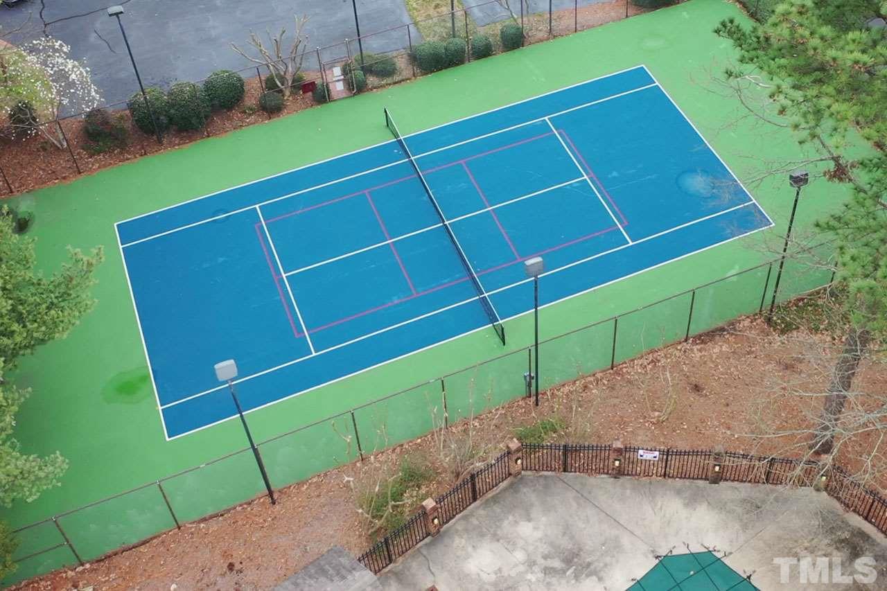 6008 Cobridge Square Raleigh, NC 27609 - Photo 30 of 30 Private Stafford Townhomes tennis court