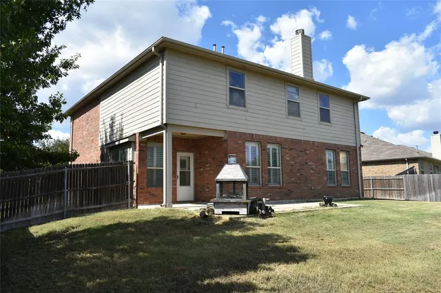 a backyard of a house