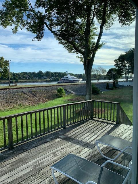 12 Pleasure Point Road Sagamore, MA 02561 - Photo 19 of 29 a view of balcony with wooden floor and lake view